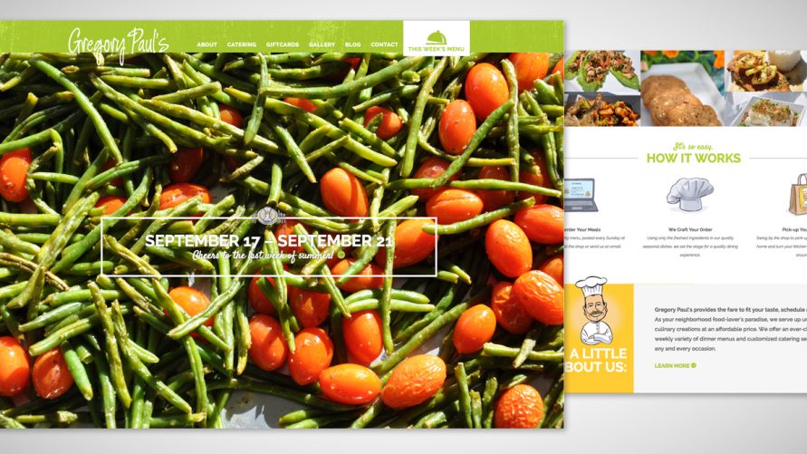 Gregory Paul’s Website Catering Freshly Prepared Meals