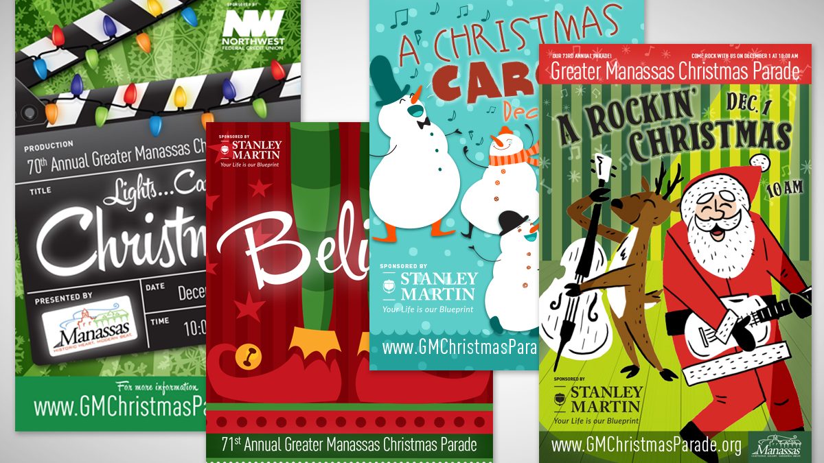 City of Manassas, Virginia Annual Christmas Parade Themed Campaigns